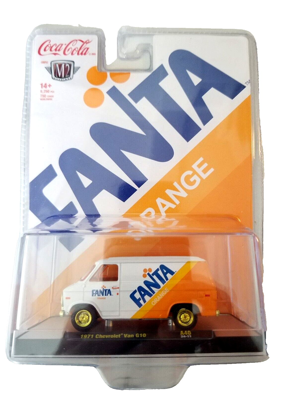 M2 Machines - 1971 Chevrolet Van G10 - 2024 Coke Fanta M2 Machines - 1971 Chevrolet Van G10 - 2024 Coke Fanta