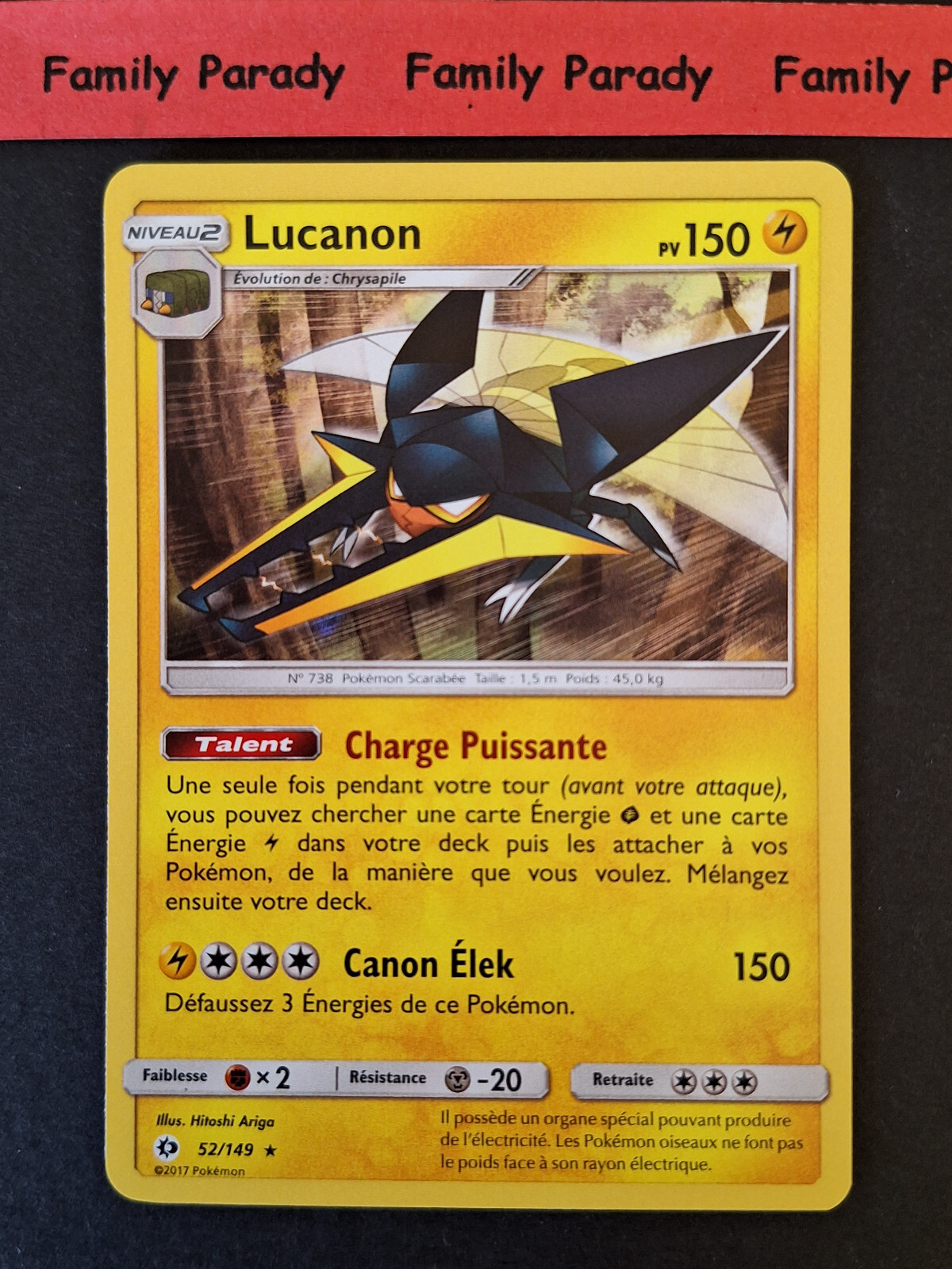 Lucanon HOLO 52/149 Pokemon Card Rare Sun and Moon French | eBay