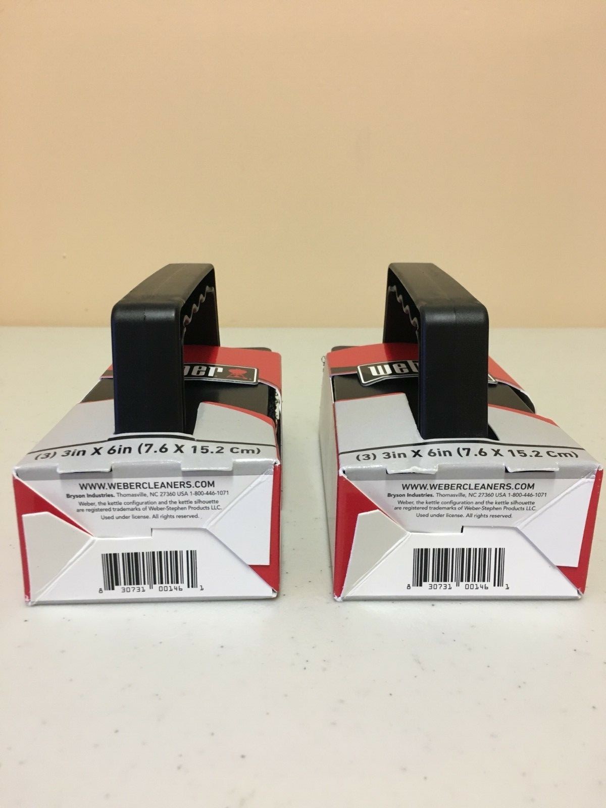 Weber Heavy Duty Grate Grill Scrubbers Lot of 2 - Packs w/3 Pads each NEW!