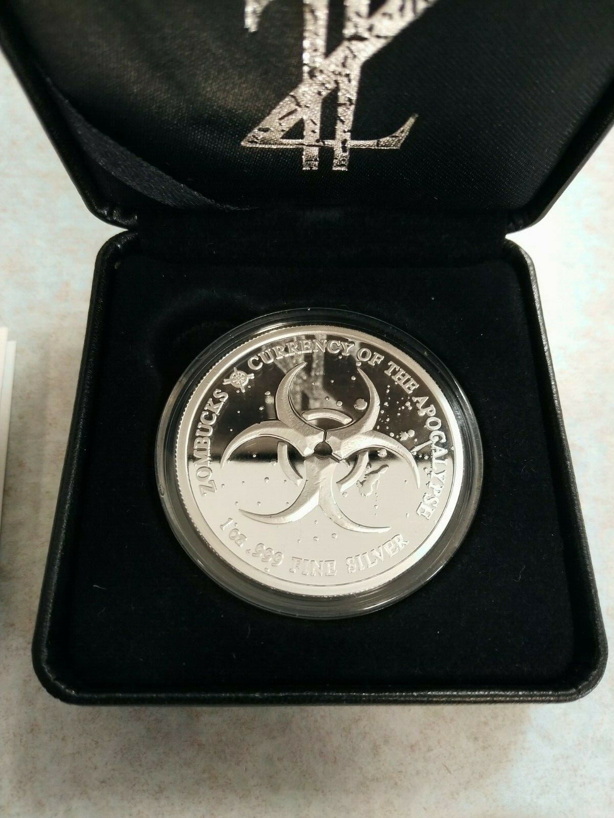 2018 Zombucks Feast Dollar 1 Oz .999 Silver Proof Round Bullion