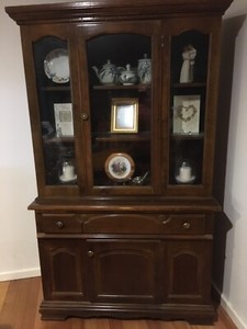 buffet hutch dark brown