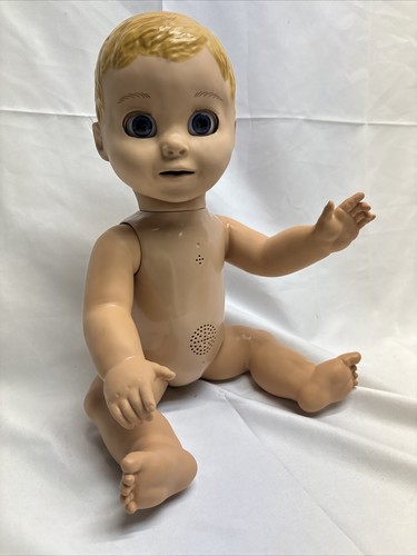 Luva Bella Interactive Talking Baby Doll Spin Master Tested Blonde Blue Eye