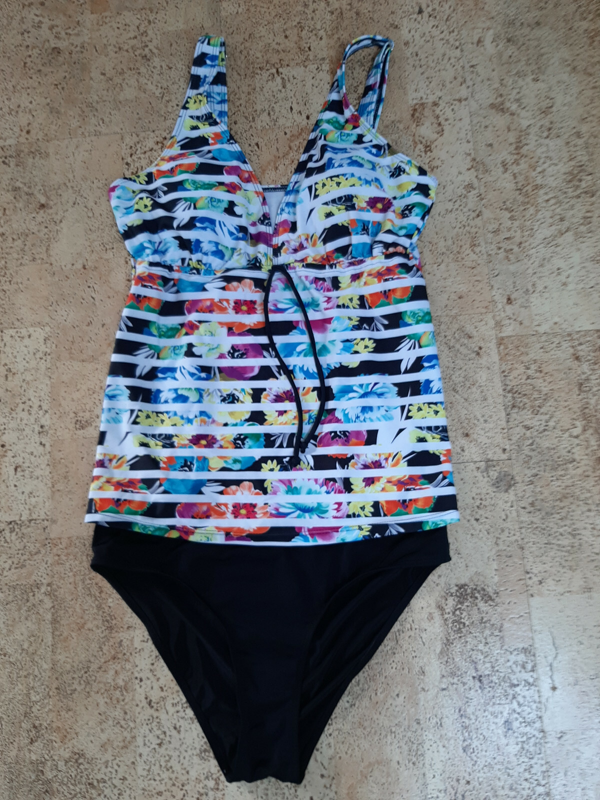 Tankini Gr. 44 verstellbare Träger NEU weiß bunt schwarz