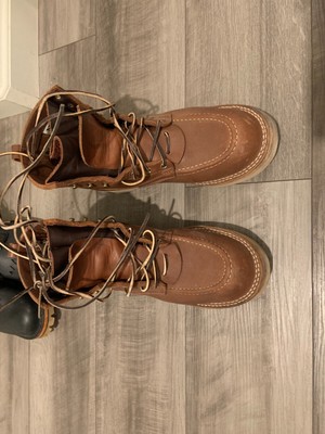 boots nicks boots moc toe.. not broken in yet.
