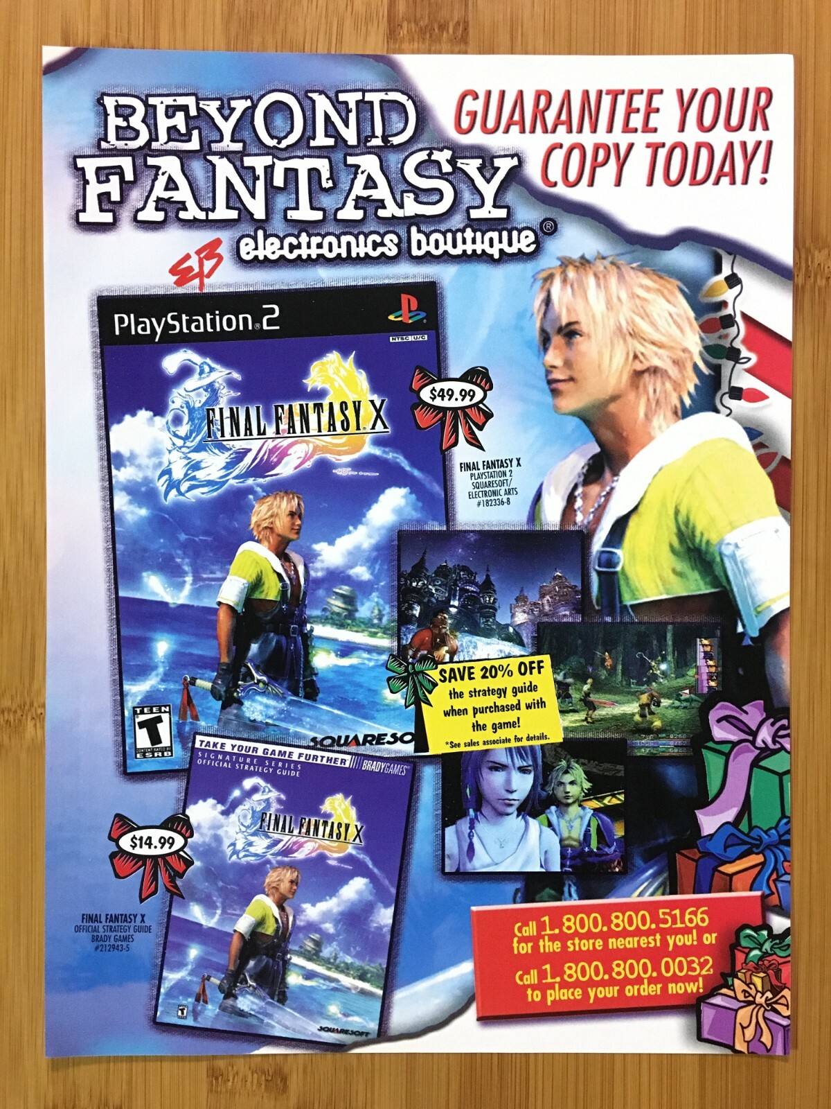非売品】ファイナルファンタジー10 販促ポスター 販促品 PS2 FINAL