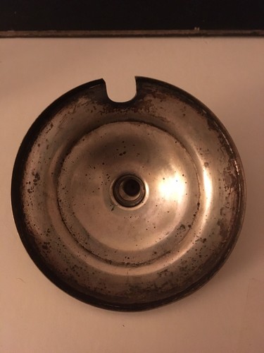 Vintage Etched Crystal Glass Condiment Jar Sterling Silver Top With Monogram D