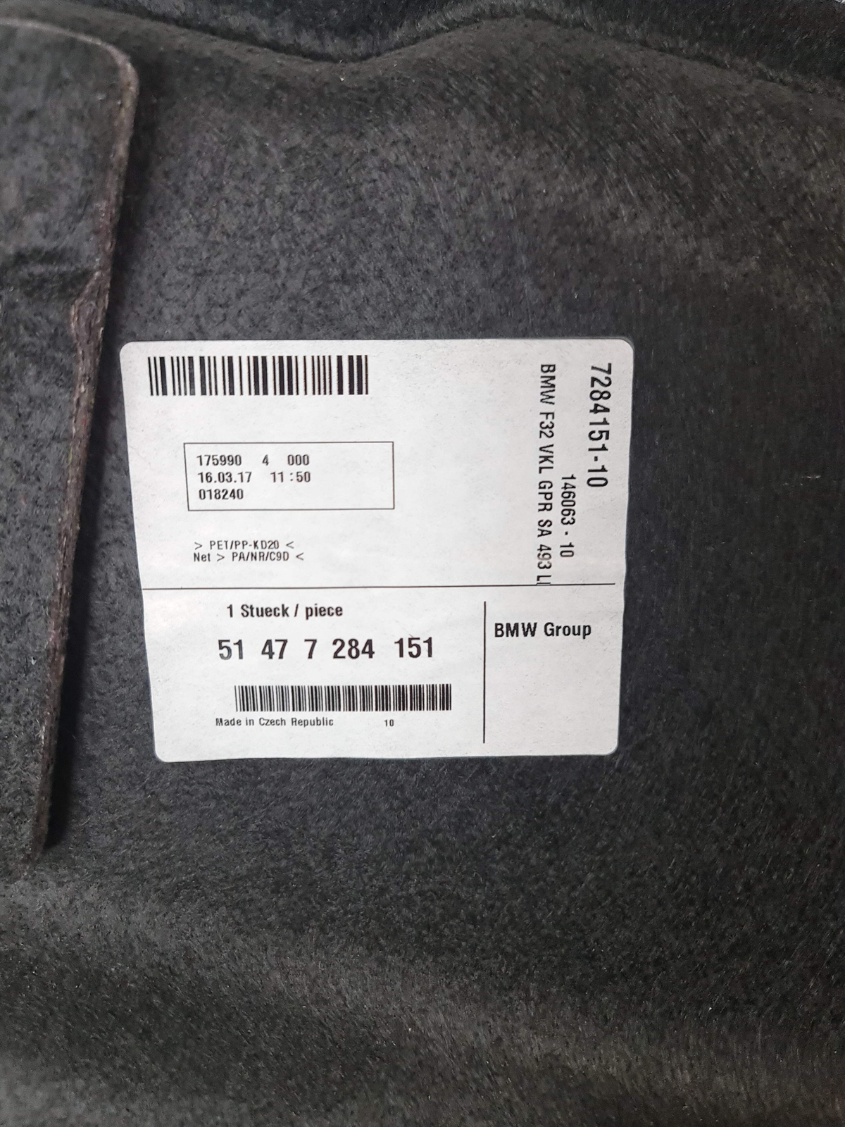 0 Bmw 2014-2020 51-47-7-284-151 51477284151 Trunk Trim Left 7284151 image 5