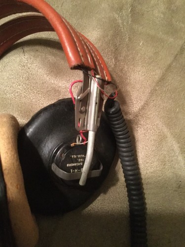 Vintage PL-68 Plug - on  AMB- H- 1 Radio Speaker Headphone - Military / HAM?