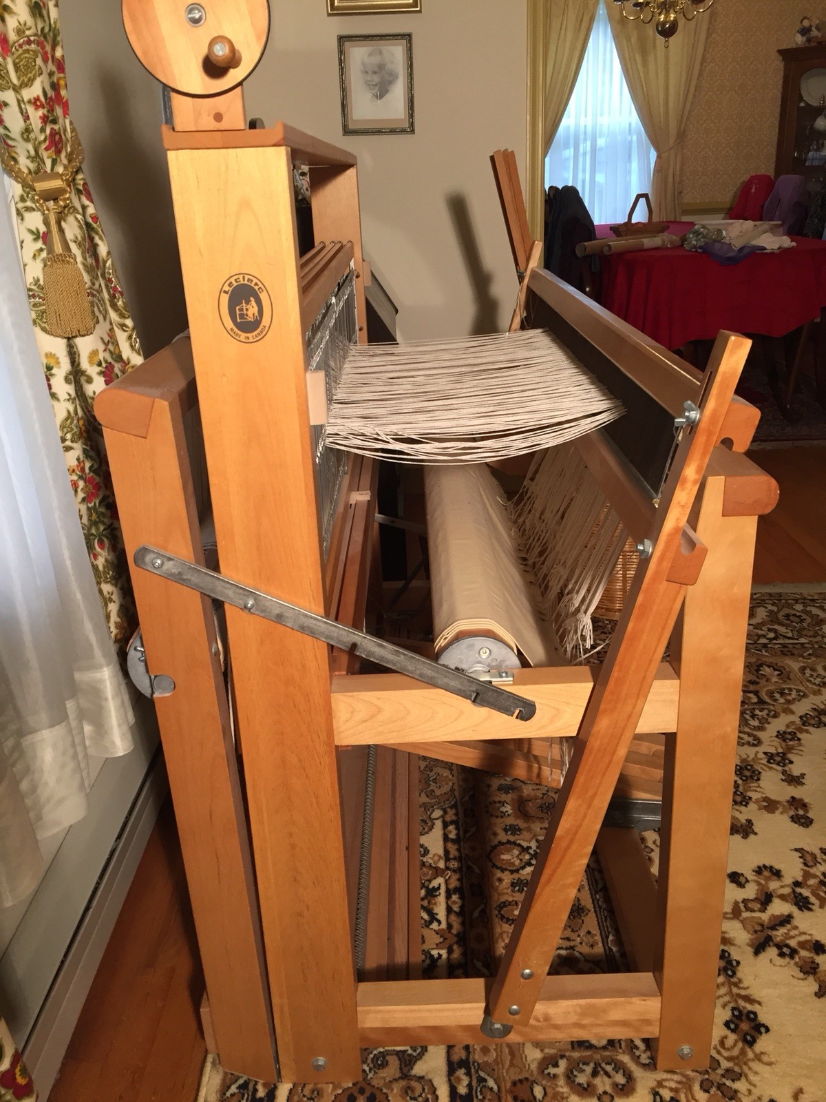 LeClerc Nilus floor loom,  4 harness, 45 inch weaving area