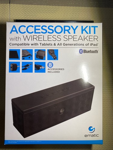 ematic accessory kit with wireless speaker