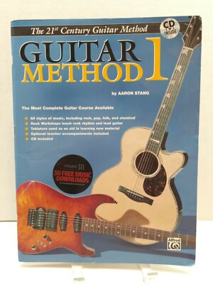Guitar Method 1 CD Included Aaron Stang Alfred Instructional Self Teach CoursM19
