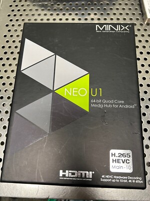 Minix Neo U1 Smart Android 4K Media Hub 64Bit Quad Core 2GB Memory 16GB Storage