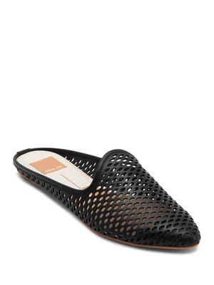 

Женские черные кожаные шлепанцы с подкладкой Grant Almond Toe DOLCE VITA, Черный, GRANT PERF