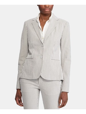

Женский блейзер в зеленую полоску RALPH LAUREN, Зеленый, 200748261001