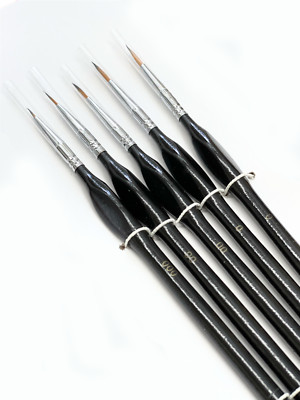 Fine Detail 5-Piece Paintbrush Set | Easy Grip Shape | Long Lasting Brushes