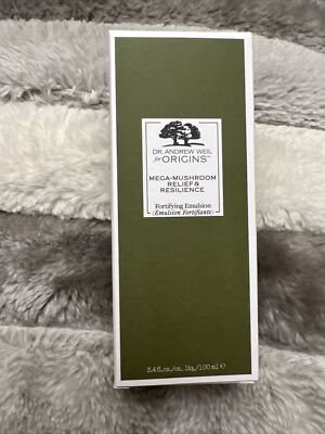 Origins Dr. Andrew Weil Mega-Mushroom Relief & Resilience Emulsion 3.4oz New