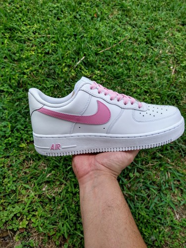 Pre-owned Nike Air Force 1 '07 Triple White Pinkwomen/girl Gs Multi Size Af1