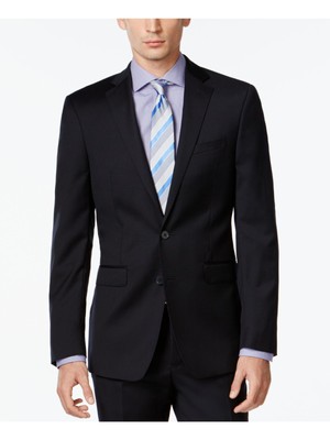 

CALVIN KLEIN Мужской темно-синий двубортный блейзер Slim Fit, Navy