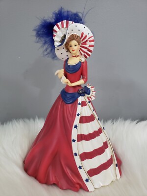 Thomas Kinkade THE TWILIGHTS LAST GLEAMING Freedoms in Fashion vintage lady