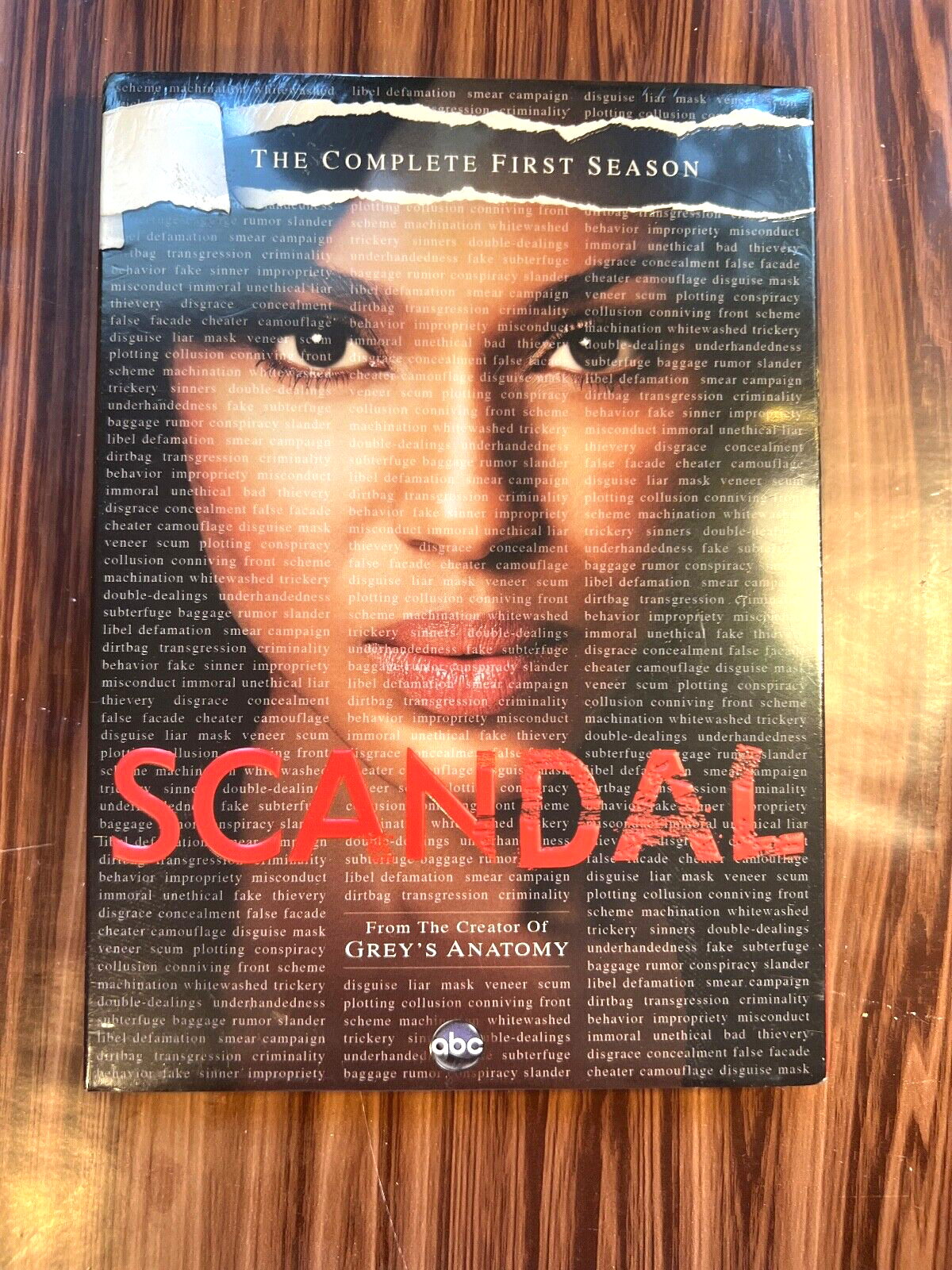 Scandal The Complete First 1st Season DVD Slipcover ABC TV Show
