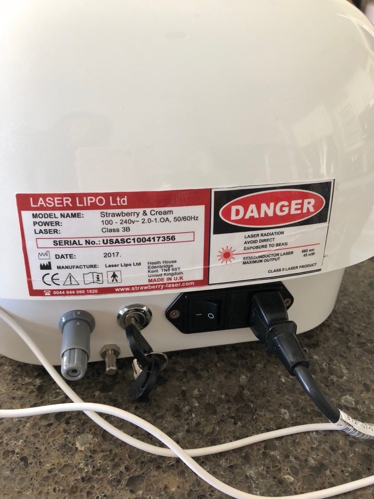 Strawberry & Cream Lipo Laser & Travel Case