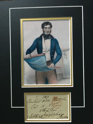 GEORGE RICHARD PECHELL - ROYAL NAVAL VICE ADMIRAL & MP - SUPERB SIGNED DISPLAY