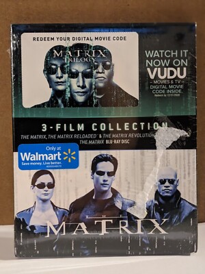 The Matrix Trilogy Triple Feature: Matrix/Reloaded/Revolutions Blu-ray Disc New