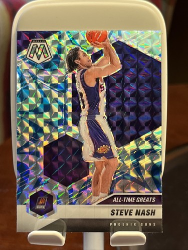 2020-21 Panini Mosaic #286 Steve Nash BLUE REACTIVE Prizm