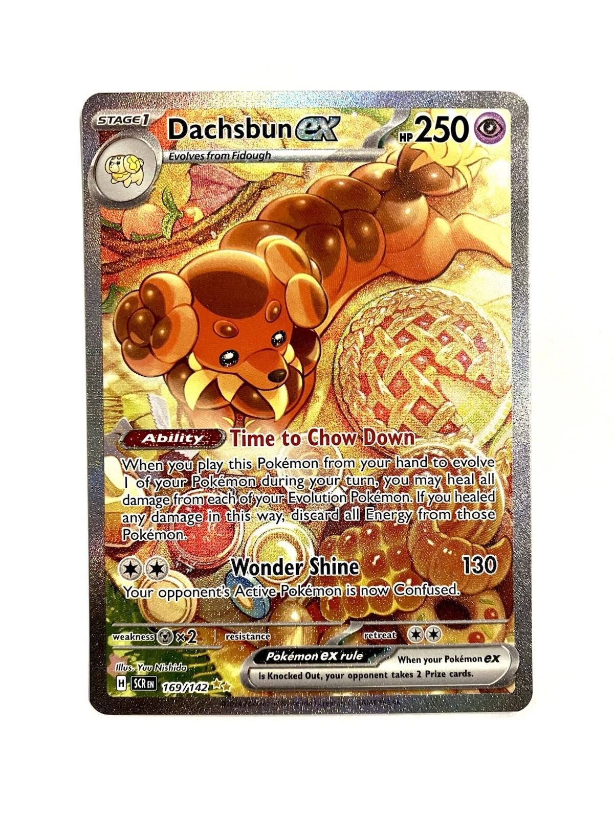 Dachsbun ex 169/142 Stellar Crown Special Illustration Rare Pokemon TCG NM