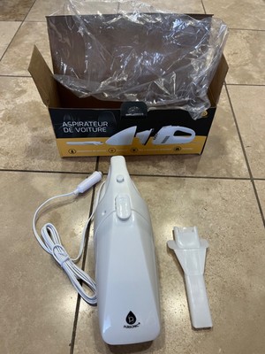PURSONIC Car Vacuum Cleaner- White - Portable - Car Adapter - Removable Dust Cup