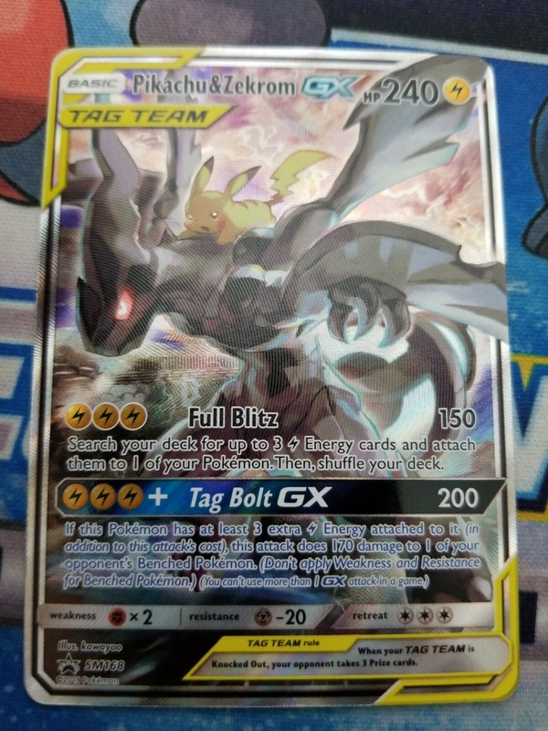 Pokemon Card Sm9 031 095 Pikachu Zekrom Gx Rr Team Up Japanese