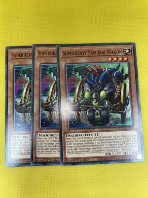 SUPERHEAVY SAMURAI WAGON YU-GI-OH! COMMON 1ST ED PLAYSET ETCO-EN092