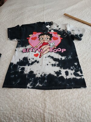 New Rue 21 Betty Boop Tie Dye Size Medium Hearts Love NWT cotton