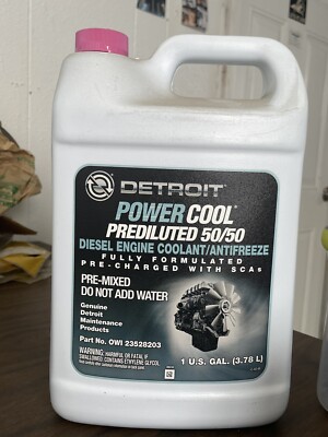 Detroit Power Cool Diesel Engine Coolant/antifreeze. One U.S Gallon