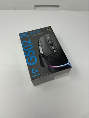 New Logitech - G502 X PLUS LIGHTSPEED Wireless Gaming Mouse NEW IN BOX SEALED