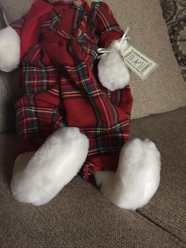 New With Tag~ Handcrafted Bunny Named “Peppermint Stick~ 21” Tall