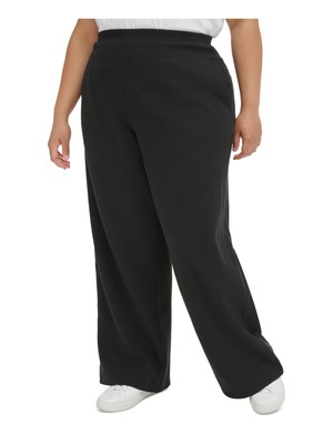 CALVIN KLEIN PERFORMANCE Womens Black Sweatpants High Waist Pants Plus 2X