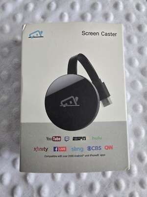 Cable Free TV Screen Caster Control From Your Phone No Remote Needed HDMI Apps