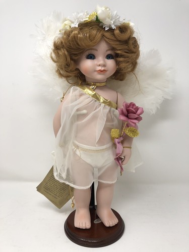 Vtg Seymour Mann Angie Porcelain Doll New COA Signature Series Eda Mann W/Box