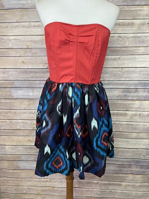Sherry Cervi RU Apparel Medium NWT Strapless Dress Western Rodeo Zip Back 