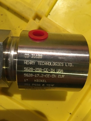 Henry Technologies Ltd. 5628-250-CE (5628-17.2-CE) 1 Inch Rapture Disc, New