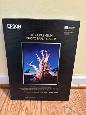 Epson S041405 8.5x11 50 Sheets Ultra Premium Photo (Luster) Inkjet Paper 