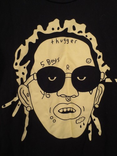 GANGSTER DOODLES YOUNG THUG T SHIRT SIZE SMALL