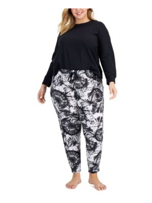 

JENNI Sets Black Solid Long Sleeve Round Neck Skinny Everyday Size, Черный
