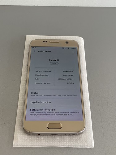 Used - Excellent Samsung Galaxy S7 SM-G930 - 32GB - Gold Platinum(U.S. Cellular)