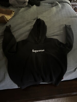 Black Supreme Box Logo Hoodie