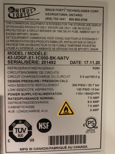 2 door commercial freezer