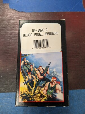 Blood Angel Banners 8061Q Blister W / Shipping Box Games Workshop Warhammer 40K
