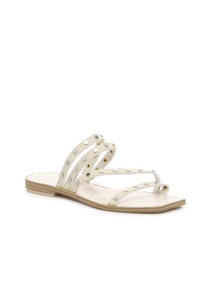 

DOLCE VITA Женские белые сандалии с ремешком без шнуровки Kaylee Square Toe Slip On Thong, Белый, KAYLEE