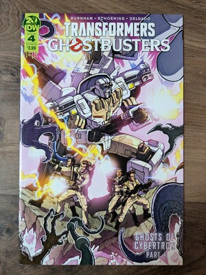 Transformers Ghostbusters #4 - HTF IDW - Ghosts Of Cybertron Cover B!